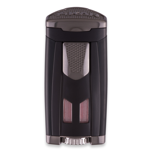 Xikar HP3 Torch Flame Triple Jet Cigar Lighter - Matte Black - Exterior Front