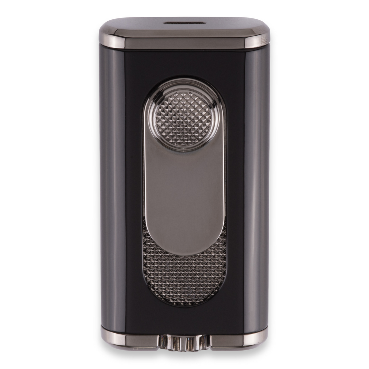 Xikar Verano Flat Torch Flame Cigar Lighter - Black - Exterior Front