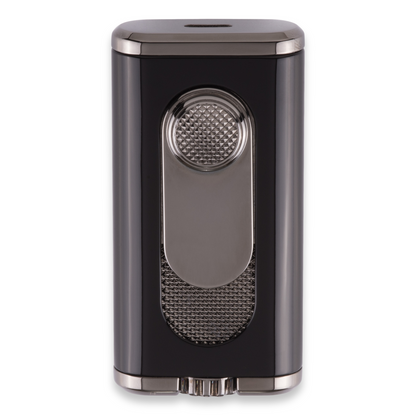 Xikar Verano Flat Torch Flame Cigar Lighter - Black - Exterior Front