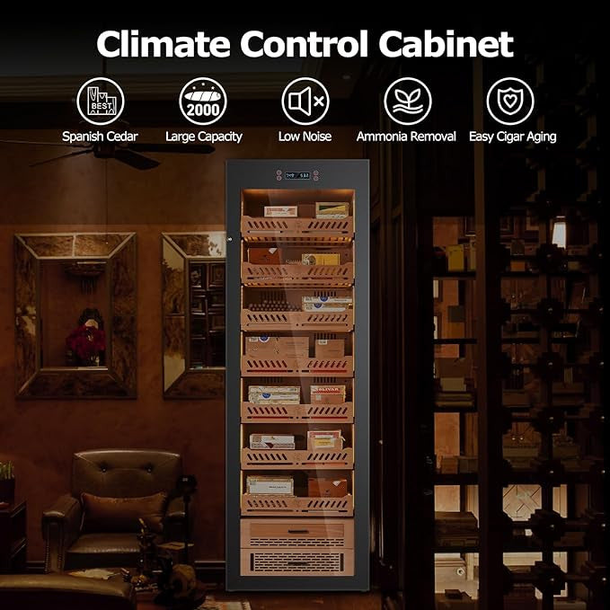 Yohtron YC-448 Premium Series Classic Black 2300-Cigar Electric Humidor - Feature