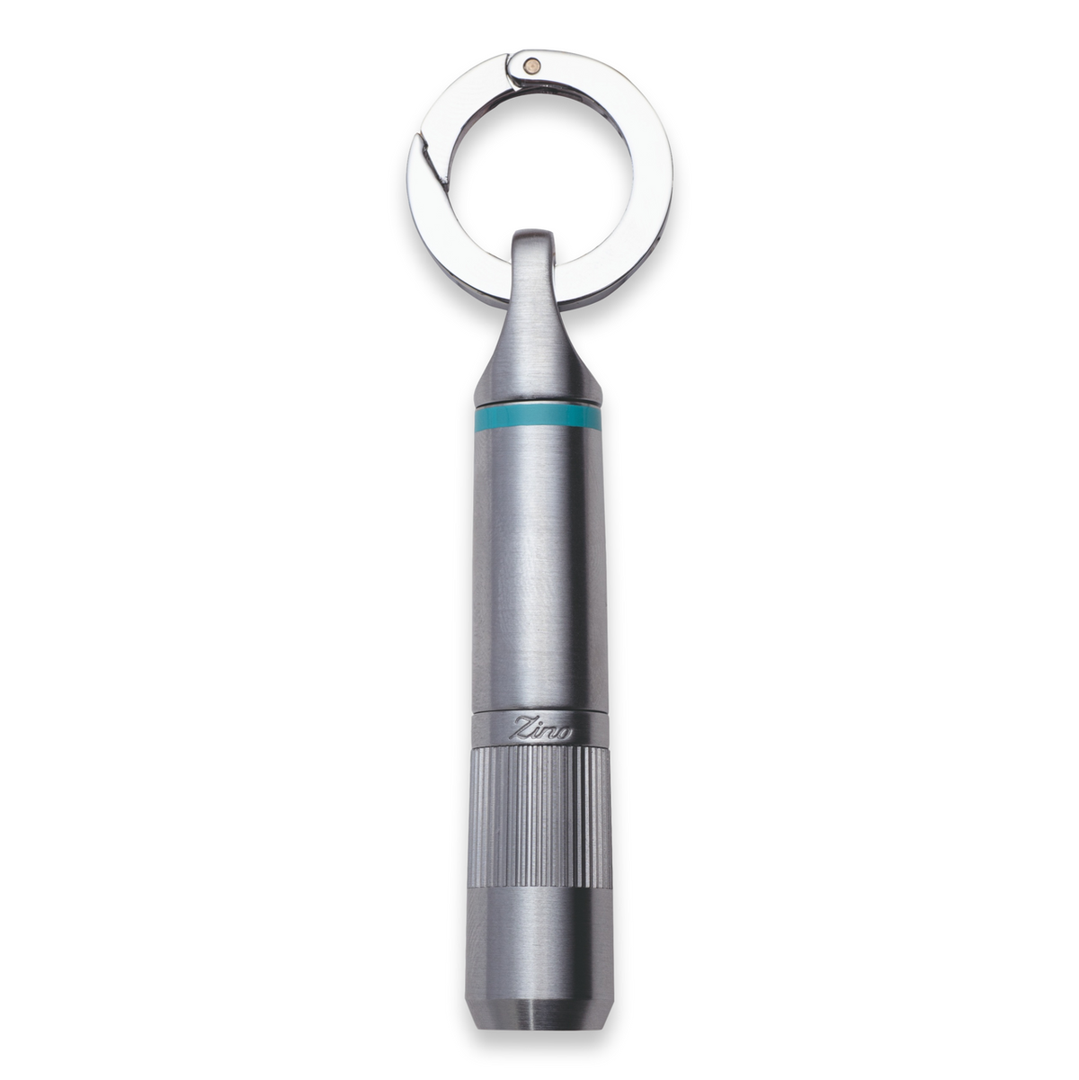 Zino Davidoff Z9 Punch Cigar Cutter - 2020 Series - Chrome and Cyan - Exterior Front