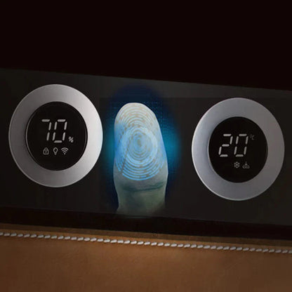 Afidano L6 Leather Series 1500-Cigar Electric Humidor - Fingerprint Lock