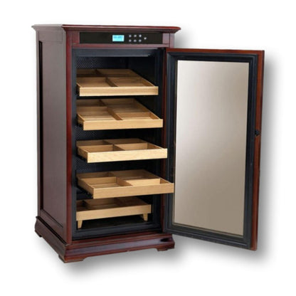 Prestige Redford 4,000-Cigar Electric Humidor - Front with Door Opened