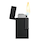 Black lighter with a textured surface on a white background