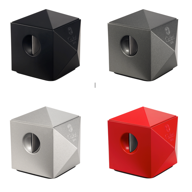 Colibri Quasar Two-in-One Desktop Cigar Cutter - Black, Red, Silver, Gunmetal