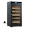 Black electric humidor with a glass door
