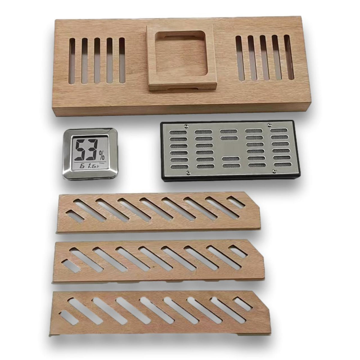 Prestige Elevate 150-Cigar Desktop Humidors - Rio Rosewood - Trays and Accessories