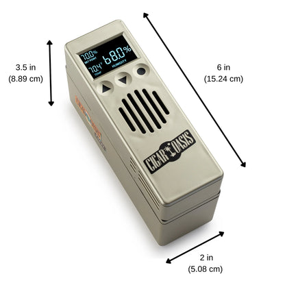 Cigar Oasis Excel 3.0 Electronic Humidifier - Dimensions