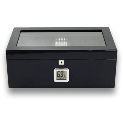 Prestige Raven 120-Cigar Desktop Humidor - Front 